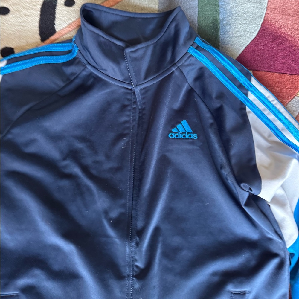 Adidas Dark Blue Sports Jacket - size 14/16 - Picture 4 of 4